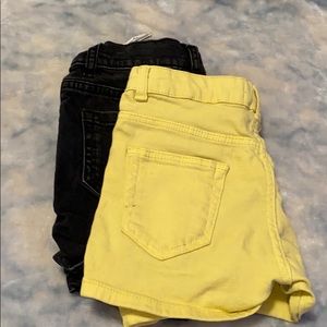 2 pack of Zara jean shorts